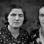 Rosie ("Ratzah") Davidovits and Bela Slomovits in about 1940.<br /> My mother (Helen Grossman Dub) was the 3rd of 9 children, 8 girls and<br />1 boy.  Helen was born 12/26/20 and was therefore 20 when the family<br />was deported from Venif to Poland by Hungarians in 1941.  These are<br />her two older sisters, who were married.  Ratzah was born in 1916 and<br />Bela was born around 1914.  Bela lived in Bichkiv and was well known<br />to Uncle Zoli.  Ratzah died at Belzec in September 1942 along with her<br />two small children.